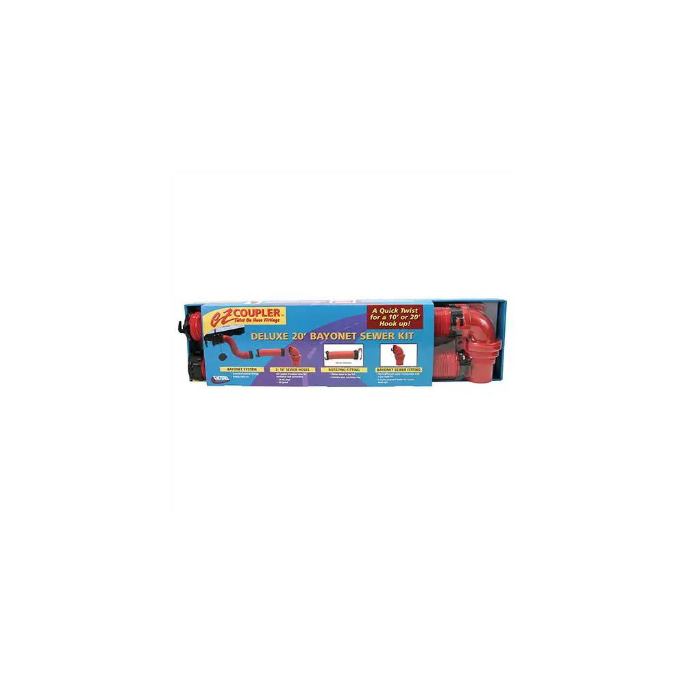 Ez Coupler Deluxe Bay Sewer Hose Kit, 20' - VALD04-0115